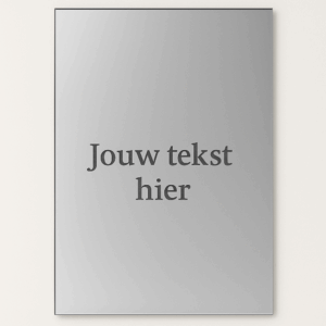Gepersonaliseerde spiegel met tekst