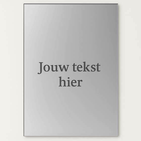 Gepersonaliseerde spiegel met tekst