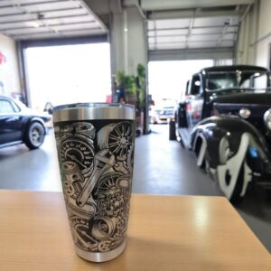 RVS Garage drinkbeker